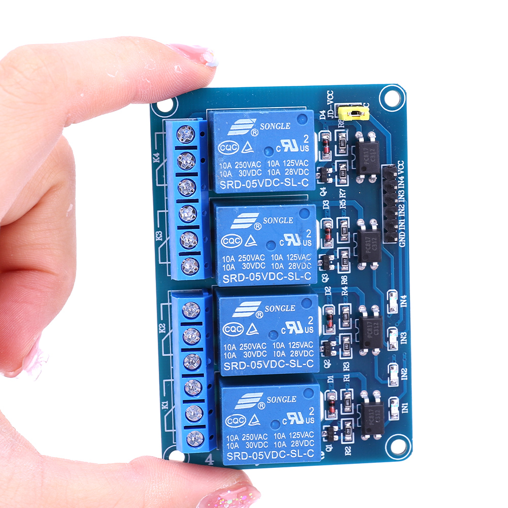 Relay Module 5V - Placa de Relé de 4 Canais