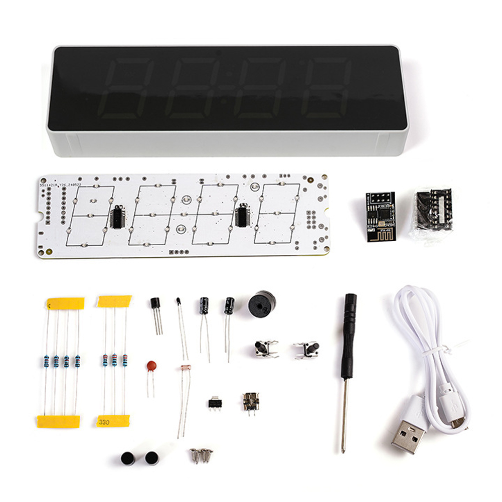 Diy Electronics Com - Colorido WiFi Kit Relógio Eletrônico Inteligente,