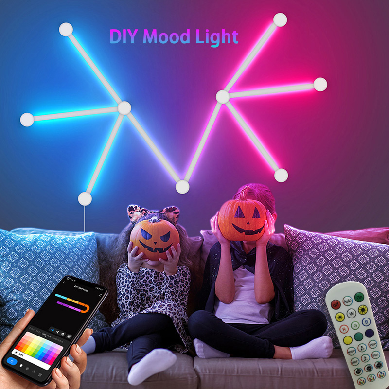 Diy Lamp Electronics - Lâmpada de parede rgb inteligente, barra
