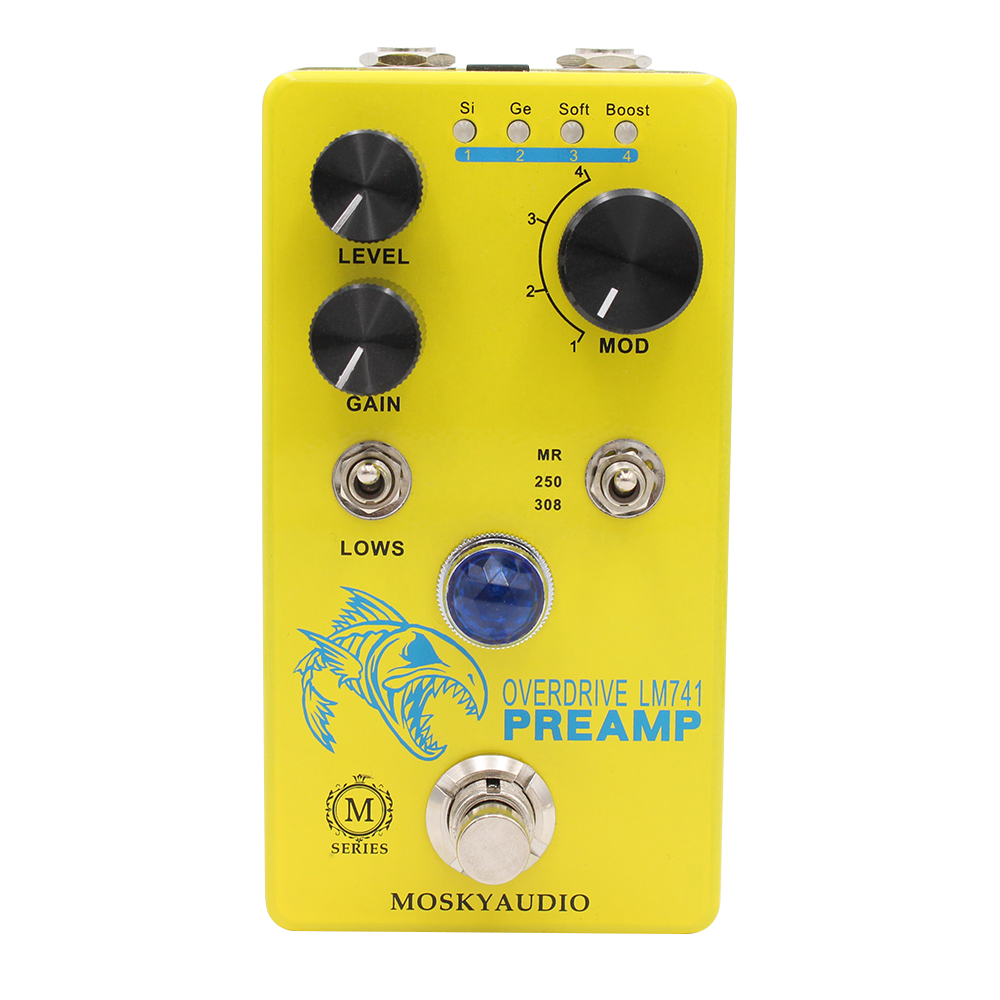 Diy Guitar Electronics - Mosky lm741 pré-amplificador pedal de guitarra