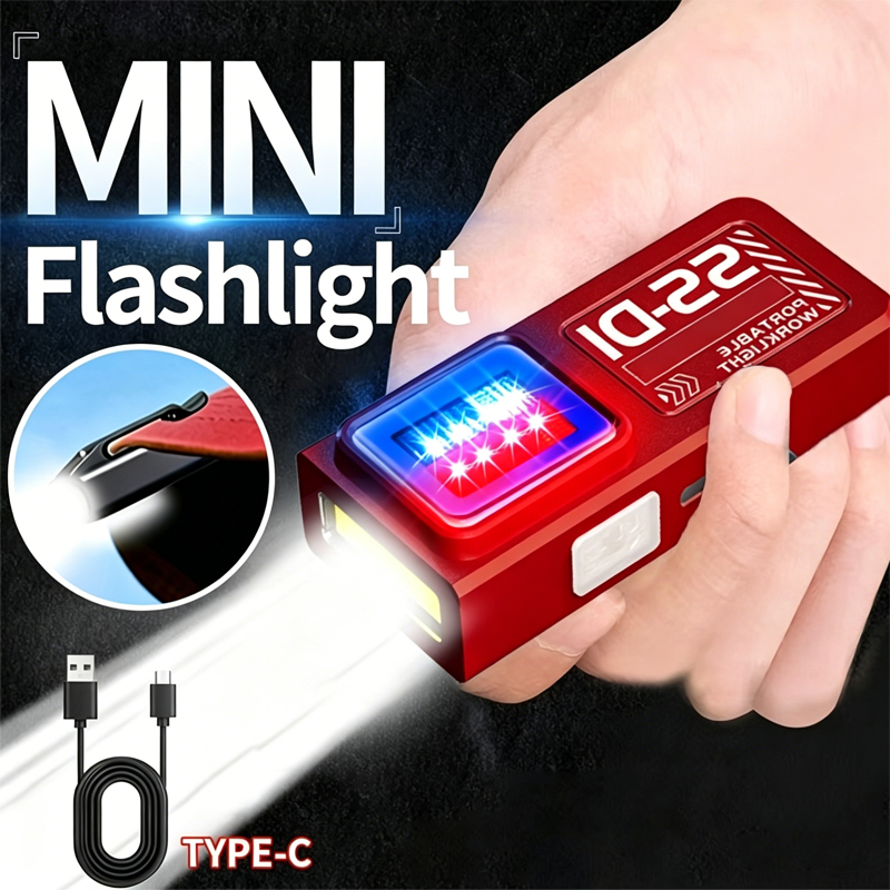 Diy Lamp Electronics - 1/2PCS Mini Lanterna LED COB Recarregável