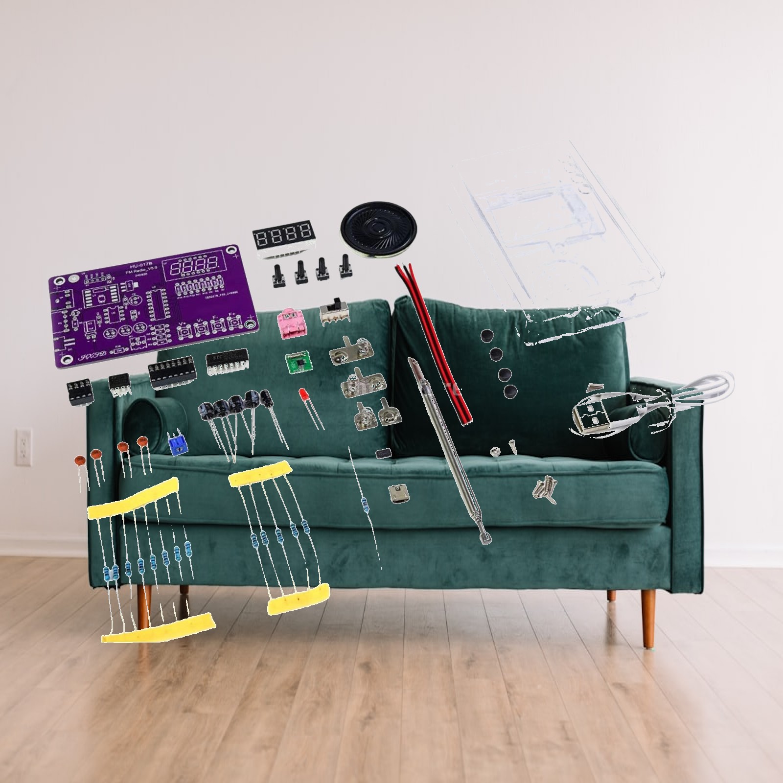 Diy Electronics Projects For Adults - Kit de Rádio FM Eletrônico para