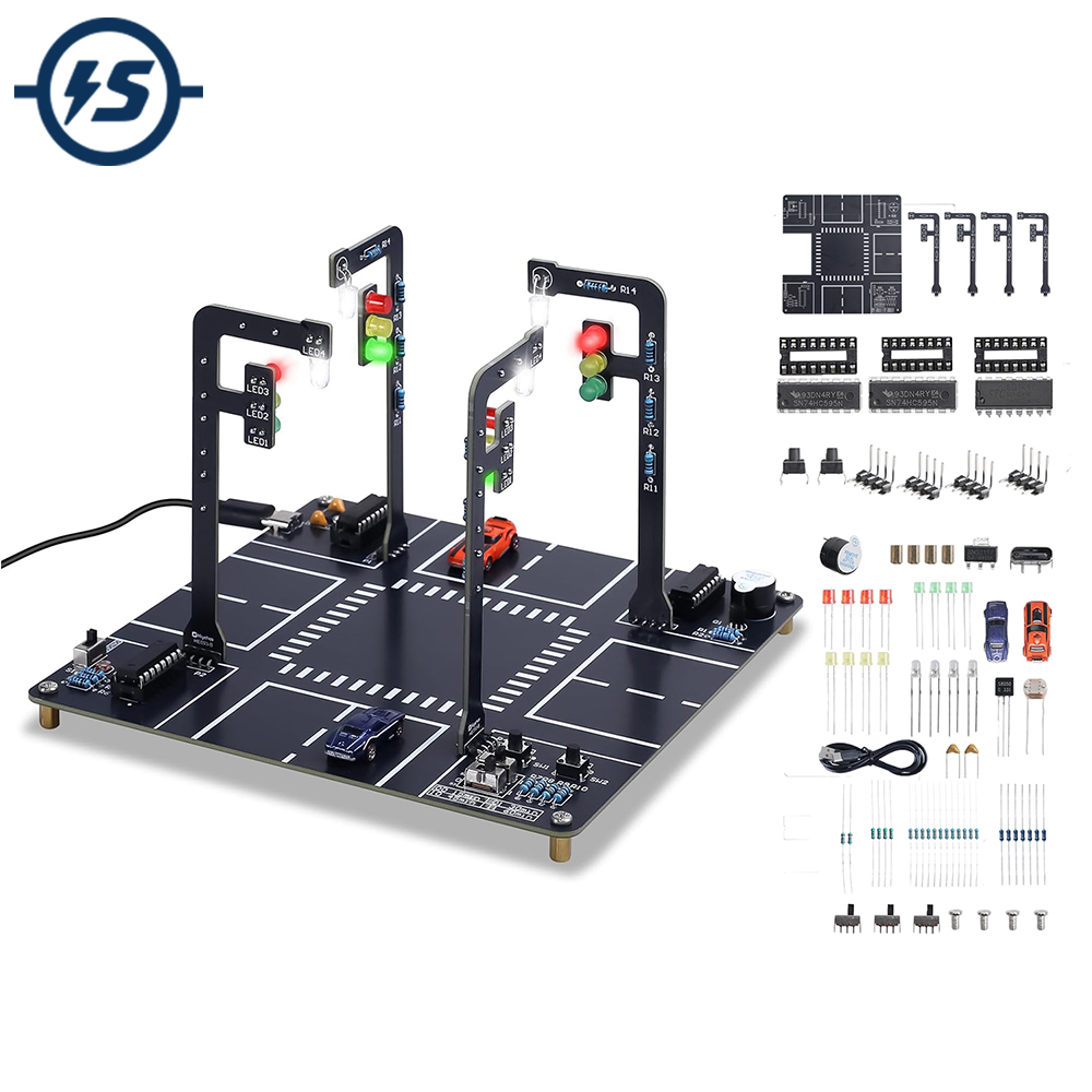 Diy Electronics Projects For Adults - Kit simulador de semáforo com luzes
