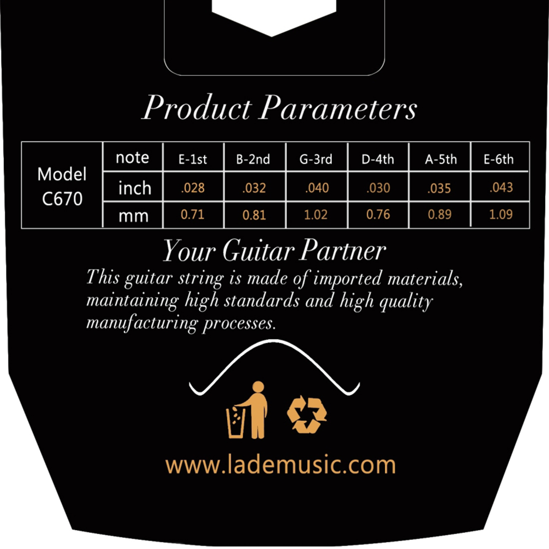 IRIN-C670 Cordas De Guitarra C - Diy Guitar Electronics avaliação e preço