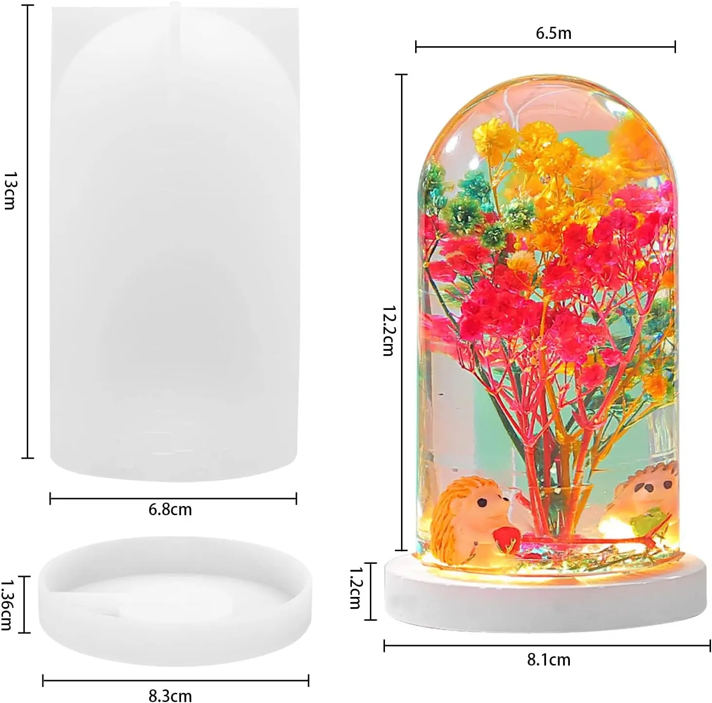 Diy cristal resina epóxi molde - Diy Lamp Electronics avaliação e preço