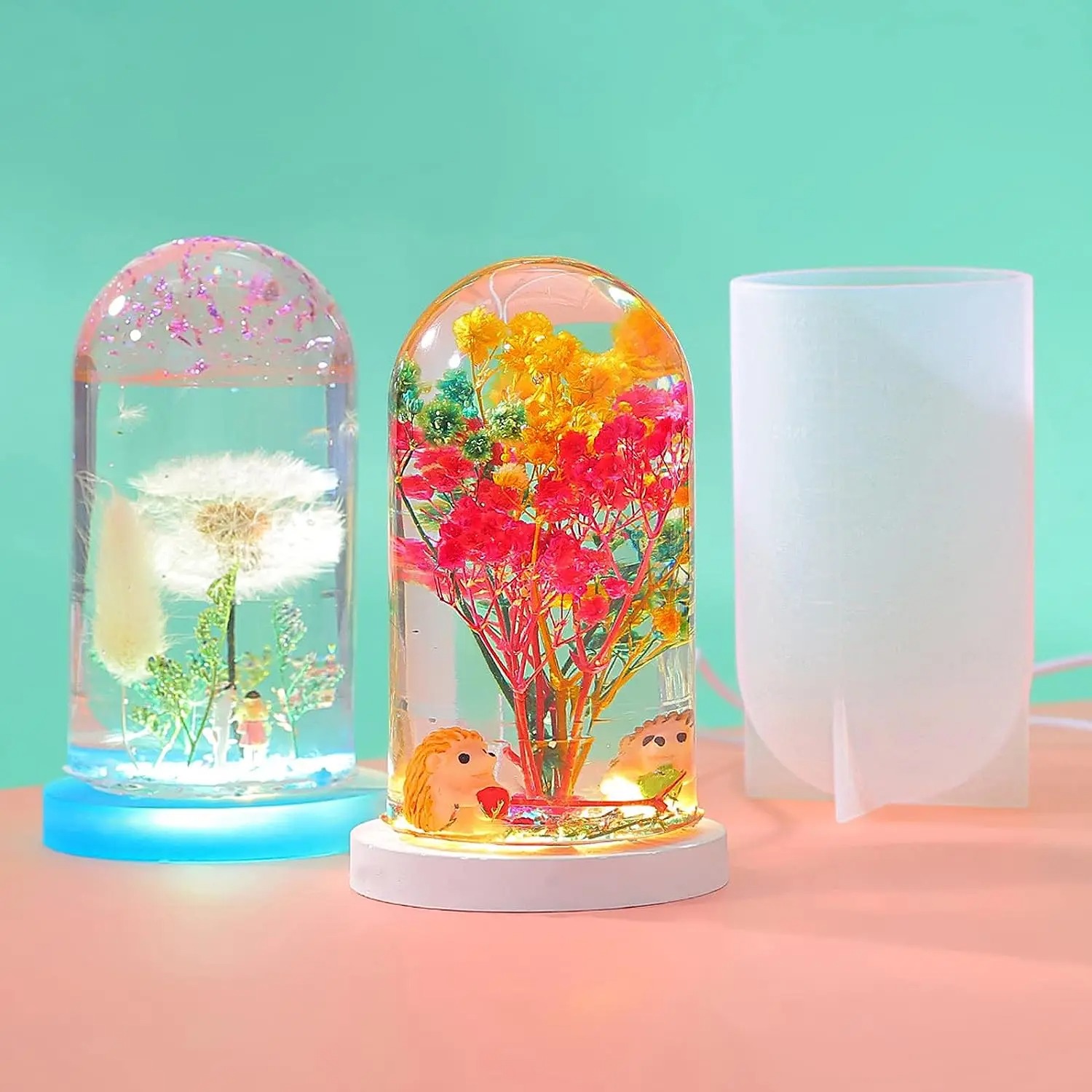 Diy cristal resina epóxi molde - Diy Lamp Electronics avaliação e preço