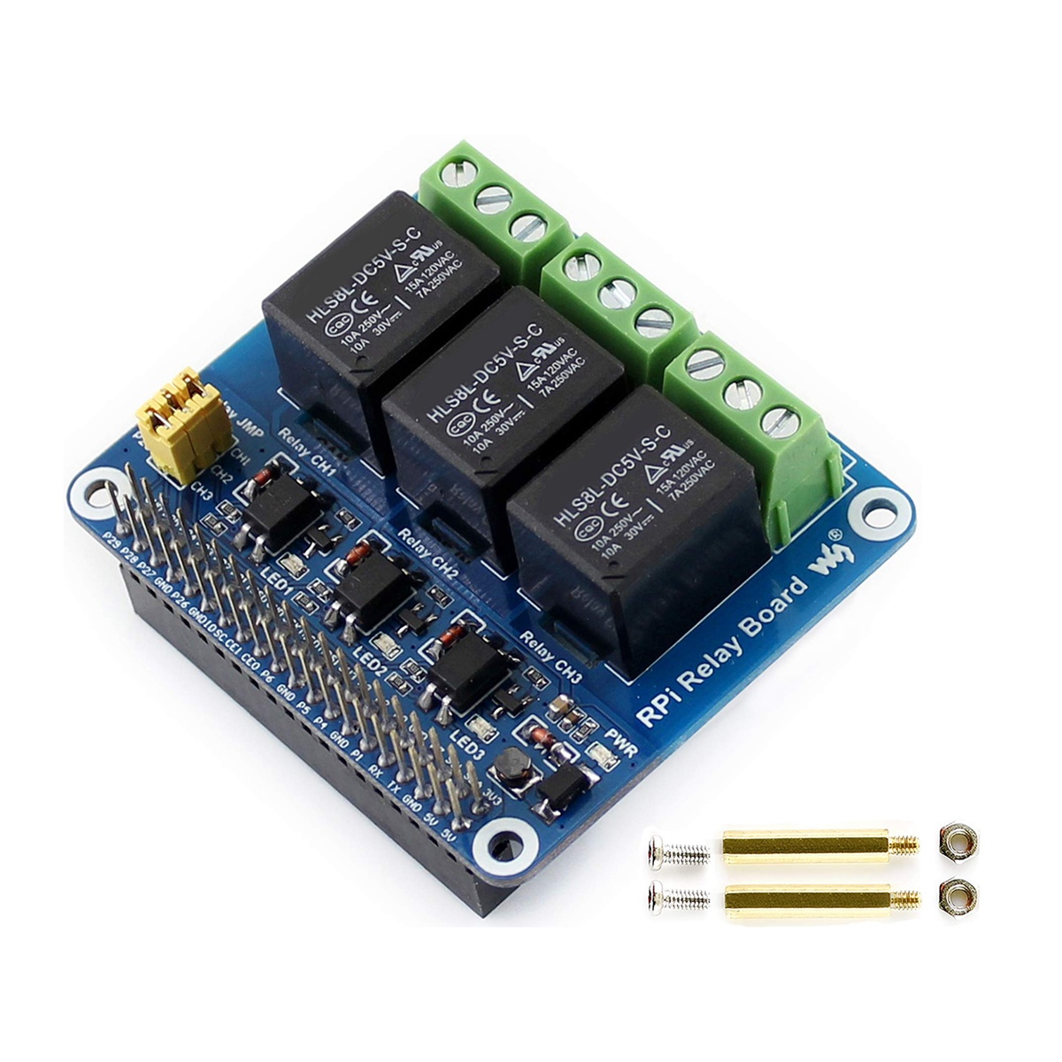 Módulo de Relé Waveshare 5V de - Relay Module 5V avaliação e preço