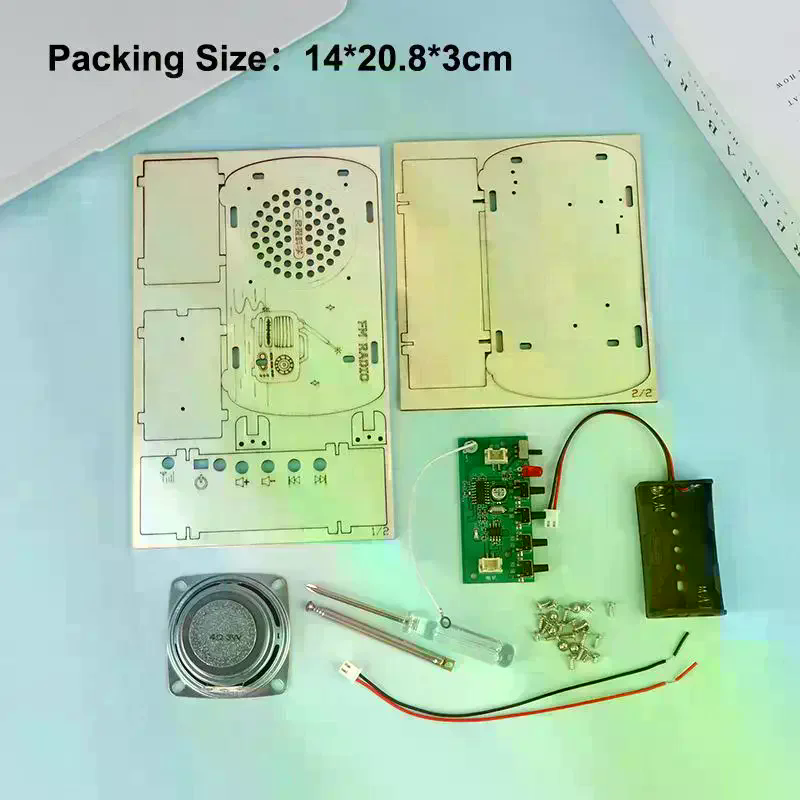 Kit de Rádio FM de Madeira DIY - Diy Electronics Projects For Students avaliação e preço